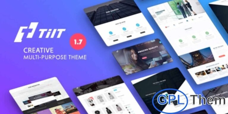 Tilt – Creative Multipurpose WordPress Theme Tilt is a versatile and powerful multipurpose WordPress theme designed for corporate websites, personal business pages, creative portfolios, blogs, and e-commerce stores. It provides a modern and professional platform to showcase products, services, and creative work effectively.