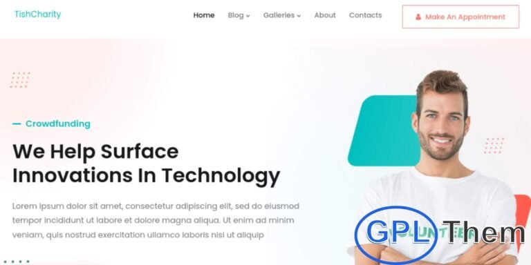 TishCharity – Charity & Crowdfunding WordPress Theme TishCharity is a modern and versatile WordPress theme designed for charities, nonprofits, and crowdfunding campaigns.