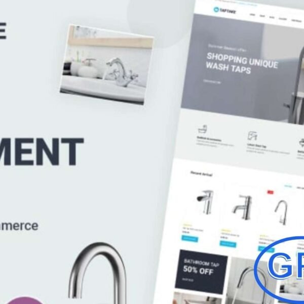 TapTake – Bathroom & Sanitary WooCommerce WordPress Theme TapTake is a modern WooCommerce WordPress theme designed for online stores selling bathroom fixtures, sinks, faucets, and kitchen and bath accessories. Its clean, professional design ensures a seamless shopping experience while allowing easy customization to match your brand.
