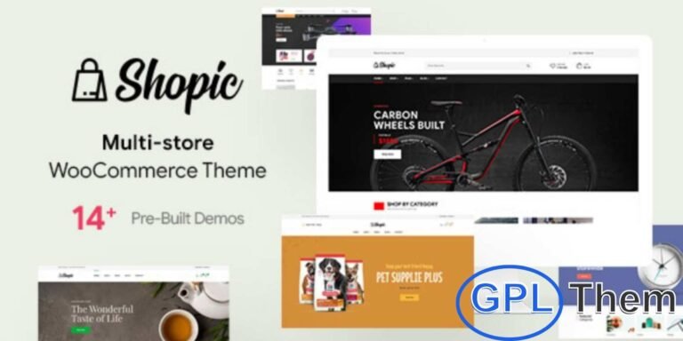 Shopic – Multistore WooCommerce WordPress Theme Shopic is a versatile and modern WooCommerce WordPress theme designed for multiple eCommerce stores and online marketplaces.