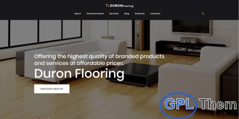 DuronFlooring – Interior, Furniture & Flooring WordPress Theme DuronFlooring is a stylish and modern WordPress theme designed for interior design studios, furniture shops, and flooring businesses. With its elegant layouts and user-friendly features, you can set up a professional website within minutes.