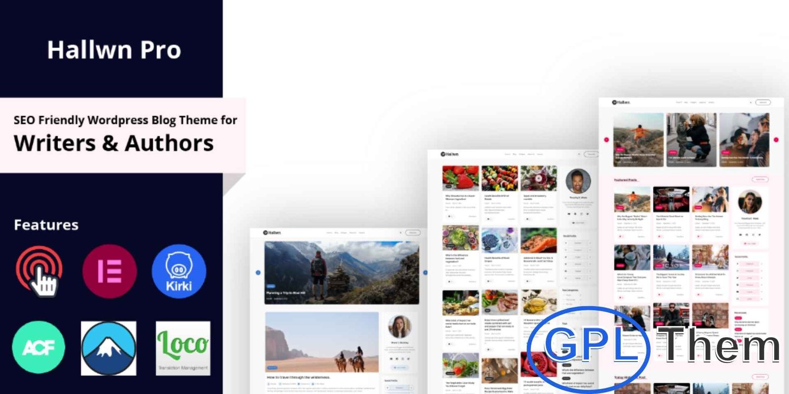 Hallwn Pro – Personal SEO Friendly WordPress Blog Theme WordPress Theme Hallwn Pro – Personal SEO Friendly WordPress Blog Theme Hallwn Pro is a premium WordPress blog theme designed for lifestyle bloggers, travel writers, and anyone looking to share personal experiences online.