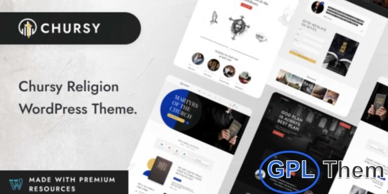 Chursy – Church & Religious WordPress Theme Chursy is a clean, modern, and user-friendly WordPress theme designed for churches, religious organizations, charities, NGOs, mosques, and non-profits.