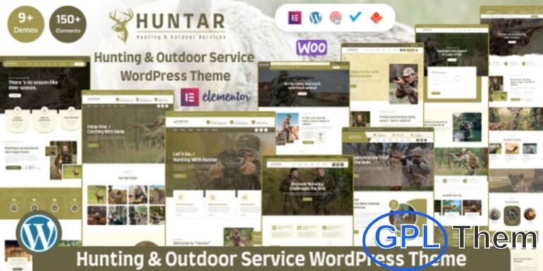 Huntar – Hunting & Outdoor WordPress Theme Huntar is a premium WordPress theme designed for hunting enthusiasts, outdoor adventure clubs, and wilderness activity websites. Ideal for hunting clubs, shooting ranges, and outdoor exploration communities, it offers a wide range of features to showcase your activities and events.