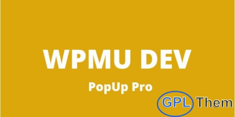 WPMU DEV PopUp Pro – Smart & Customizable WordPress Popup Plugin Boost engagement and grow your mailing list with WPMU DEV PopUp Pro, the ultimate WordPress plugin for creating responsive, eye-catching popups and popovers.