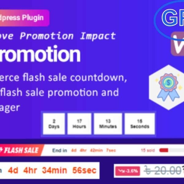 Woopromotion – Boost Sales with WooCommerce Countdown Timers & Badges Woopromotion is a powerful WooCommerce plugin designed to supercharge your product promotions. With dynamic sale countdown timers and customizable product badges, this plugin helps you highlight discounts, limited-time offers, and seasonal deals to drive urgency and boost conversions.