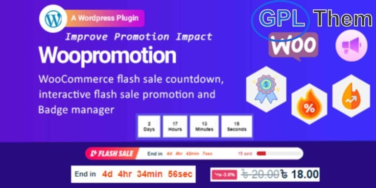 Woopromotion – Boost Sales with WooCommerce Countdown Timers & Badges Woopromotion is a powerful WooCommerce plugin designed to supercharge your product promotions. With dynamic sale countdown timers and customizable product badges, this plugin helps you highlight discounts, limited-time offers, and seasonal deals to drive urgency and boost conversions.