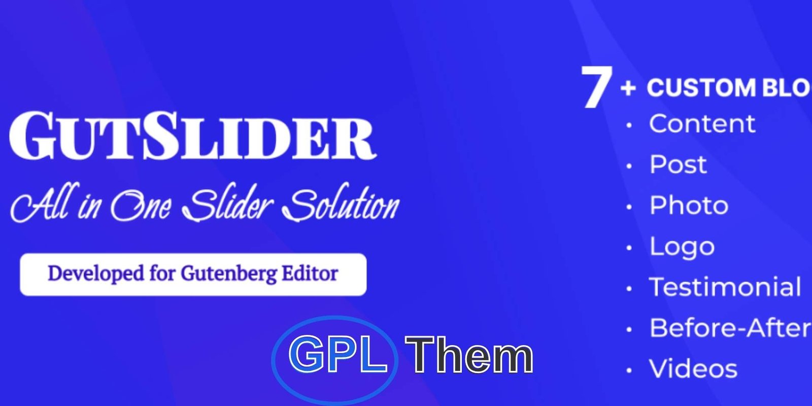 gpl theme & plugin - 2025-08-07T090928.948 Gutenslider Pro – Advanced Slider Plugin for WordPress Gutenslider Pro is a powerful WordPress slider plugin that lets you create stunning, responsive sliders directly in the block editor. Designed to match your custom designs, it offers advanced features to craft personalized user experiences effortlessly.