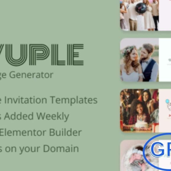 Silvuple – Online Invitations Maker Addon for Elementor Create stunning digital invitations effortlessly with Silvuple, the ultimate RSVP and invitation builder for Elementor. Designed to elevate your event planning, Silvuple offers limitless customization, beautiful templates, and seamless deployment.