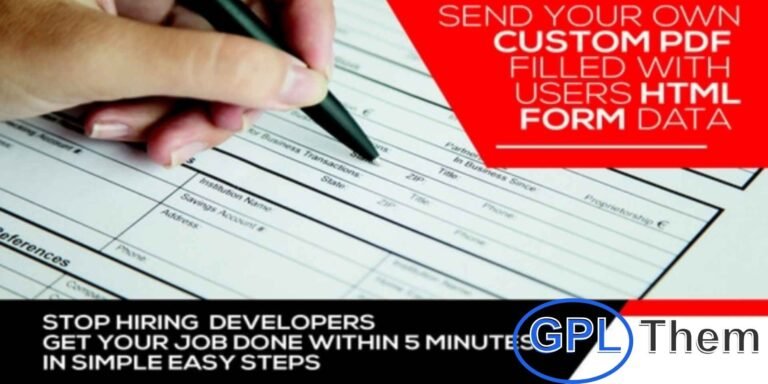Form Generating PDF – Create Dynamic PDFs from WordPress Forms The Form Generating PDF WordPress Plugin is your go-to solution for automatically converting form submissions into professional PDF documents. Whether you need to generate invoices, reports, confirmations, or any other documents, this plugin makes it simple and efficient.