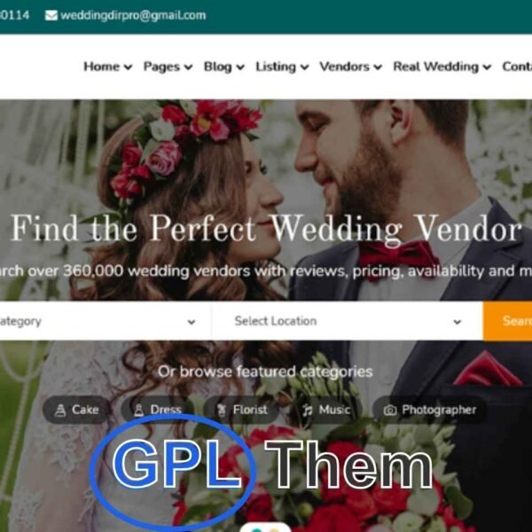 WeddingDir – Elementor Page Builder Add-On Easily Build Wedding Pages with Pre-Designed Layouts WeddingDir – Elementor Page Builder Add-On helps you create stunning wedding website pages using pre-designed layouts and templates.