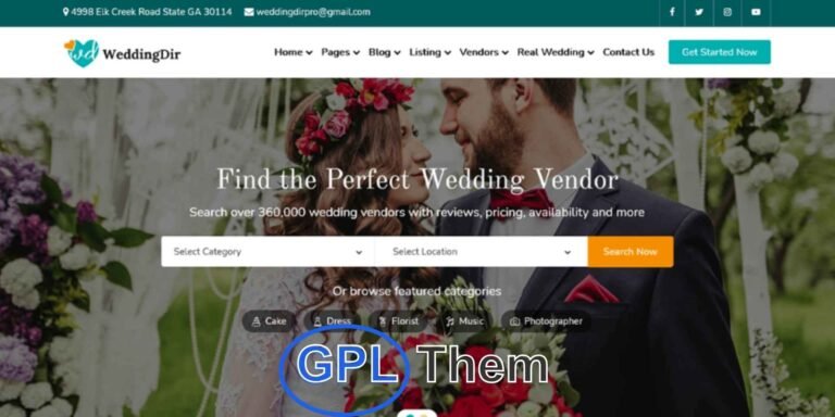 WeddingDir – Elementor Page Builder Add-On Easily Build Wedding Pages with Pre-Designed Layouts WeddingDir – Elementor Page Builder Add-On helps you create stunning wedding website pages using pre-designed layouts and templates.
