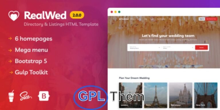 WeddingDir – Real Wedding Plugin for WordPress Let Couples Share Their Real Wedding Stories with Ease The WeddingDir Real Wedding plugin allows couples to showcase their wedding stories, photos, and experiences directly on your WordPress site.