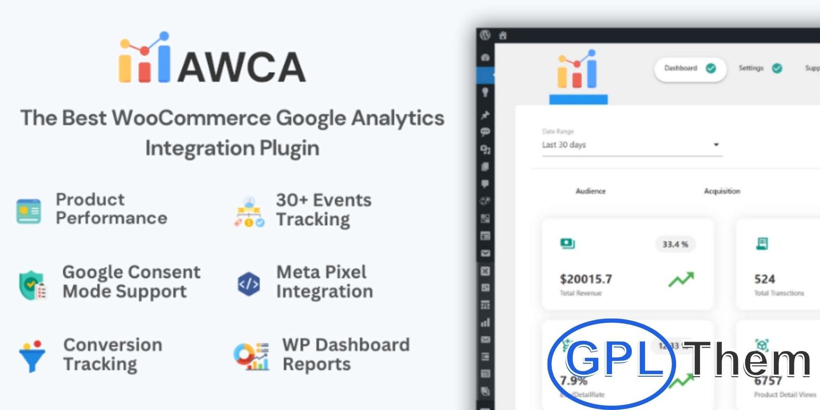 Advanced WC Analytics Pro Advanced WC Analytics Pro – Powerful WooCommerce Reporting Tool Advanced WC Analytics Pro is a performance-optimized analytics plugin built specifically for WooCommerce store owners. Designed through extensive research into eCommerce needs, it delivers all the essential metrics and insights without unnecessary charts or data that can slow down your site.