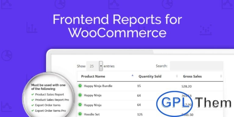 Frontend Reports for WooCommerce – Display Sales Data on Your WordPress Site Show WooCommerce Reports on the Frontend for Easy Access and Transparency Frontend Reports for WooCommerce is a powerful add-on plugin that allows you to display detailed WooCommerce sales reports directly on the frontend of your WordPress site.
