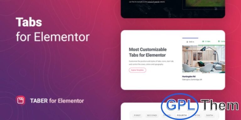 Taber – Flexible Tabs Widget for Elementor Taber is a dynamic WordPress plugin for Elementor that allows you to create fully responsive and customizable tab layouts with ease. Whether you prefer tabs at the top, bottom, left, or right, Taber ensures a seamless user experience across all devices.