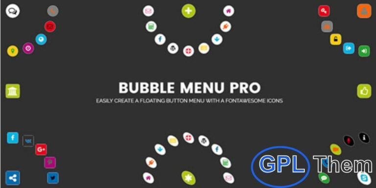 Bubble Menu Pro – Create Stunning Circular Menus with Icons for WordPress Enhance your WordPress site’s navigation with Bubble Menu Pro, the ultimate plugin for creating eye-catching circular menus with custom icons. This interactive menu solution allows you to highlight key features like navigation links, feedback forms, subscriptions, or order buttons—while saving screen space.