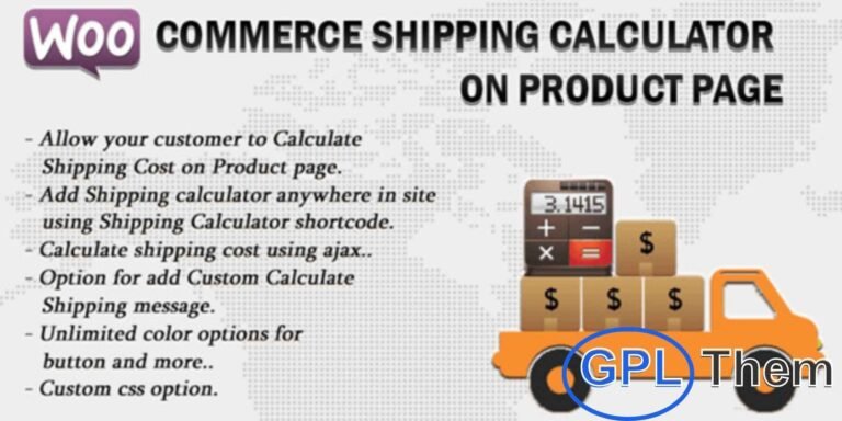 WooCommerce Shipping Simulator on Product Page – Real-Time Shipping Estimates Enhance the shopping experience with the Shipping Simulator for WooCommerce, which displays accurate shipping rates directly on the product page. Eliminate surprises at checkout by allowing customers to calculate shipping costs in advance—quickly and transparently.