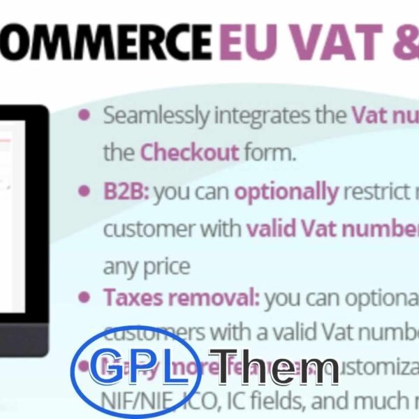 WooCommerce EU VAT & B2B – Add VAT Number Field at Checkout WooCommerce EU VAT & B2B (WCEV) is a powerful plugin that seamlessly adds a dynamic EU VAT Number field to your WooCommerce checkout. This field only appears when a customer selects a billing country within the European Union, ensuring a clean and relevant user experience.