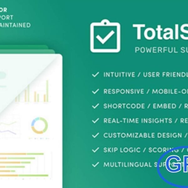 Total Survey – Responsive Survey Plugin for WordPress Create Engaging, Customizable Surveys in Seconds Total Survey is a powerful and responsive WordPress plugin that makes creating surveys quick and effortless. With its user-friendly and interactive editor, you can build engaging surveys in just a few clicks—no coding required.