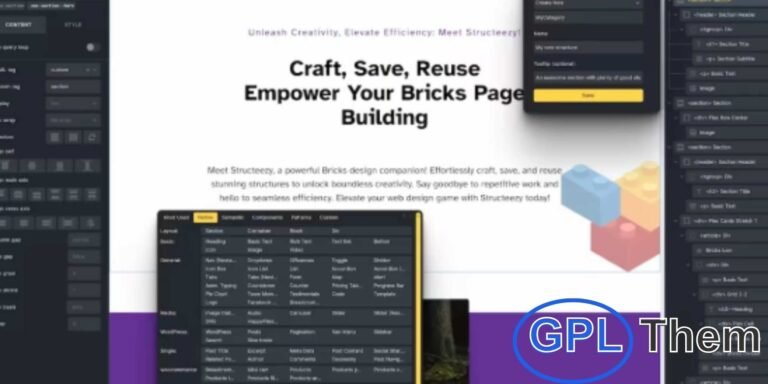 Structeezy – Craft, Save & Reuse Structures in Bricks Builder Structeezy is the ultimate productivity booster for Bricks Builder, designed to help you create, save, and reuse your favorite structures effortlessly across all your WordPress projects. Streamline your workflow by building reusable components that maintain consistency, boost accessibility, and enhance long-term site maintainability.
