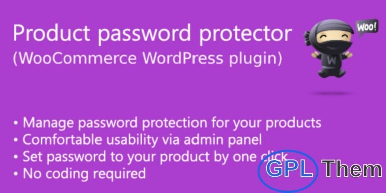 Product Password Protector for WooCommerce – Secure Access to Selected Products Product Password Protector is a simple yet powerful WooCommerce plugin that lets you add password protection to individual products or apply it globally across your store. Ideal for exclusive items, member-only products, or private sales, this plugin ensures only authorized users can access and purchase protected products.