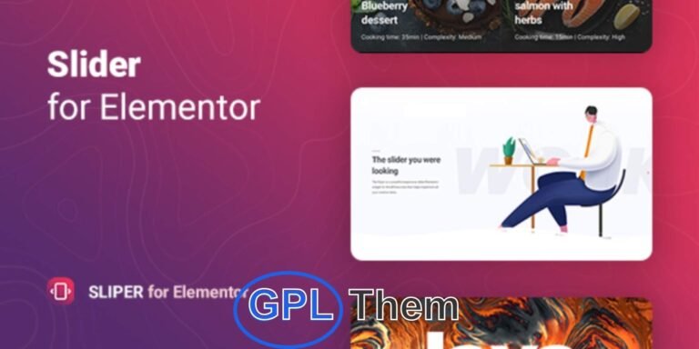 Sliper – Full-Screen Slider Widget for Elementor Create Stunning, Responsive Sliders with No Code Sliper is a powerful full-screen slider widget for Elementor, designed to bring your creative ideas to life on WordPress websites.