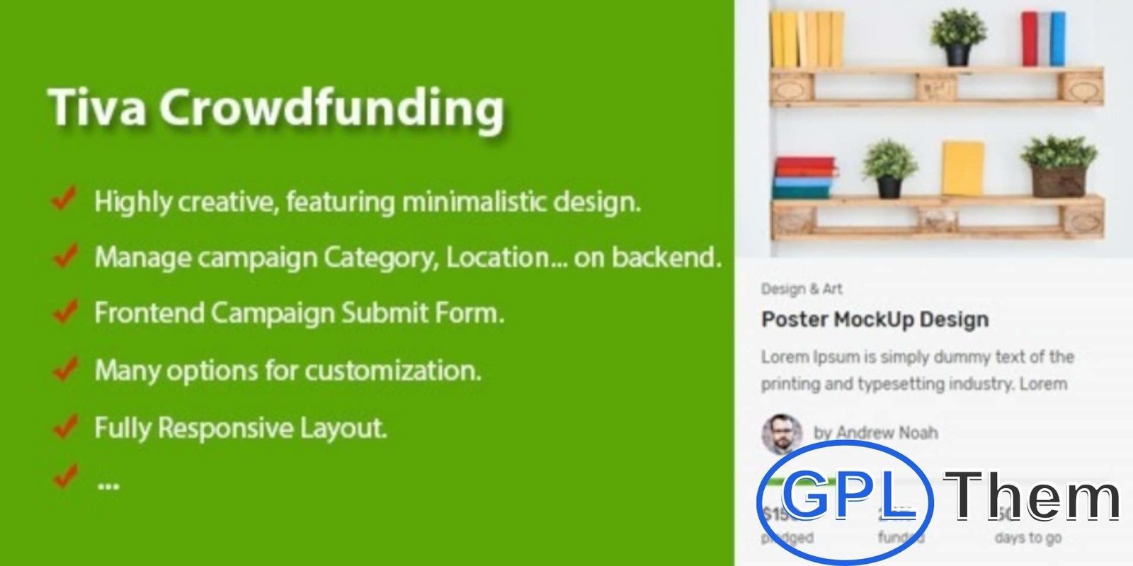 Tiva Crowdfunding – WordPress Crowdfunding System Tiva Crowdfunding – Complete WordPress Crowdfunding & Fundraising Plugin Tiva Crowdfunding is a powerful all-in-one WordPress plugin designed to help you launch a fully functional crowdfunding or fundraising platform, similar to Kickstarter. Whether you're supporting creative ideas, charitable causes, or startup ventures, Tiva Crowdfunding gives you everything you need to manage and showcase campaigns seamlessly.