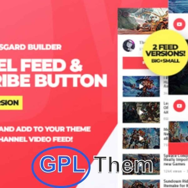 Youtube Channel Feeds and Subscribe Box WordPress Plugin v1.0.0