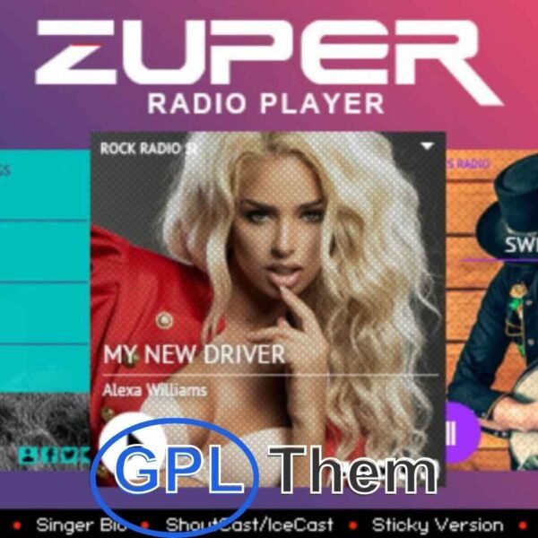 Zuper v3.6 – Shoutcast and Icecast Radio Player With History – Elementor Widget Addon