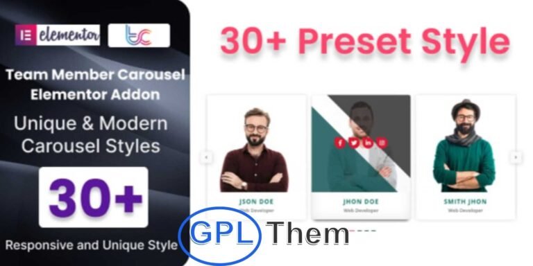 Team Member Carousel Add-On for Elementor Showcase Your Team with Stunning Carousel Layouts The Team Member Carousel Add-On for Elementor is a lightweight and easy-to-use WordPress plugin that lets you display your team members in a stylish, responsive carousel—no coding required.