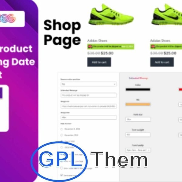BWD Product Estimated Shipping Date Plugin for WooCommerce Show Accurate Shipping Dates and Enhance Customer Confidence Boost your WooCommerce store with the BWD Product Estimated Shipping Date Plugin. Display clear, real-time estimated shipping dates on product pages to build trust and reduce customer uncertainty.