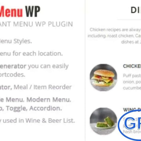 Accura FoodMenu WP – Modern Restaurant Food Menu v1.1.1