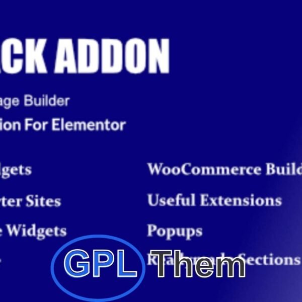 The Pack – Ultimate Elementor Addon for WordPress Build Stunning Websites with 180+ Powerful Elements The Pack is a top-tier addon for Elementor Page Builder, featuring over 180 of the most popular and customizable elements to help you create professional WordPress websites—no coding required. Whether you're designing landing pages, portfolios, blogs, or eCommerce stores, The Pack equips you with everything needed for seamless page building.