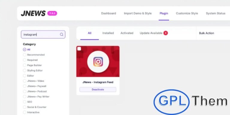 JNews – Instagram Feed Integration for WordPress Enhance your website’s visual appeal by displaying your latest Instagram feed with the JNews Instagram plugin. Easily showcase Instagram posts on your website’s posts, pages, widgets, headers, or footers.
