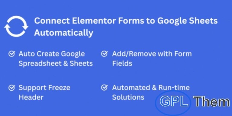 ElementorSheets – Google Sheets Integration for Elementor Pro Forms Streamline your form data management with ElementorSheets, the ultimate plugin to connect Elementor Pro Forms with Google Sheets. Automatically save every form submission directly into a single Google Spreadsheet—no manual entry required.