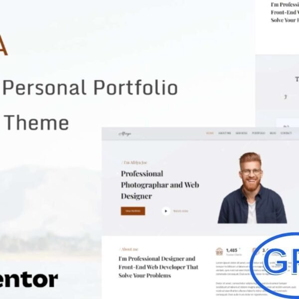 Afriya – Personal Portfolio, CV & Resume WordPress Theme Afriya is a sleek and professional WordPress theme designed for personal portfolios, resumes, and CV websites. Built with Elementor page builder and over 20 powerful addons, it allows you to easily create a stylish and fully customized online portfolio.