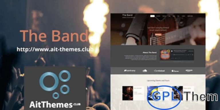 Ait Band – WordPress Theme for Musicians Ait Band is a WordPress theme designed specifically for bands, musicians, and artists looking to create a professional landing page.