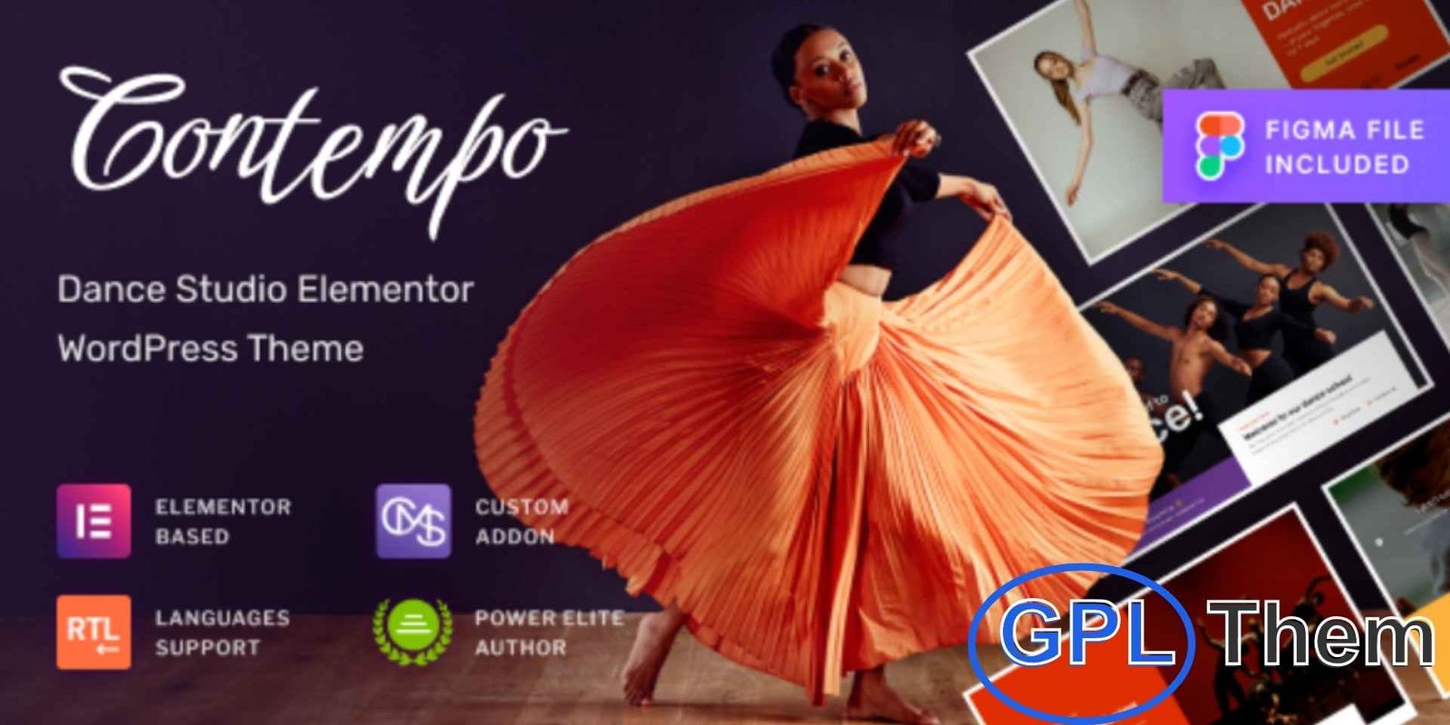 Contempo – Dance School WordPress Theme Contempo – Dance School WordPress Theme Contempo is a modern and feature-rich WordPress theme designed for dance schools, ballet studios, and performing arts classes.