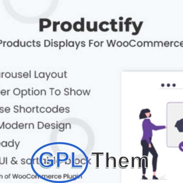 Productify – Advanced Product Displays for WooCommerce Productify – Products Displays for WooCommerce is a powerful addon that enhances your online store with visually appealing and highly functional product layouts.