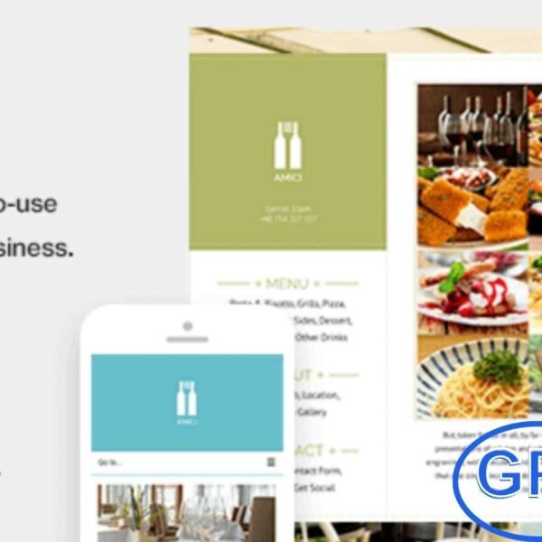 Amici v1.1.3 – A Flexible & Responsive Restaurant or Cafe Theme for WordPress