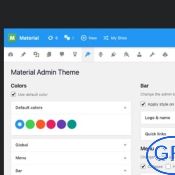 Materil – WordPress Material Design Admin Theme Materil is a stylish WordPress admin theme that brings sleek material design to your dashboard. This theme enhances both the visual appeal and usability of the WordPress backend, making site management smoother and more enjoyable.
