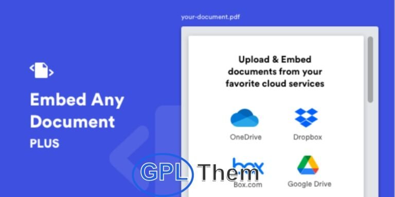 Embed Any Document Plus – Effortless Document Embedding for WordPress Embed Any Document Plus is a powerful WordPress plugin that makes adding documents to your website simple and hassle-free. Easily embed PDFs, Word files, PowerPoint presentations, and more directly into your posts or pages without extra plugins or complex setups.