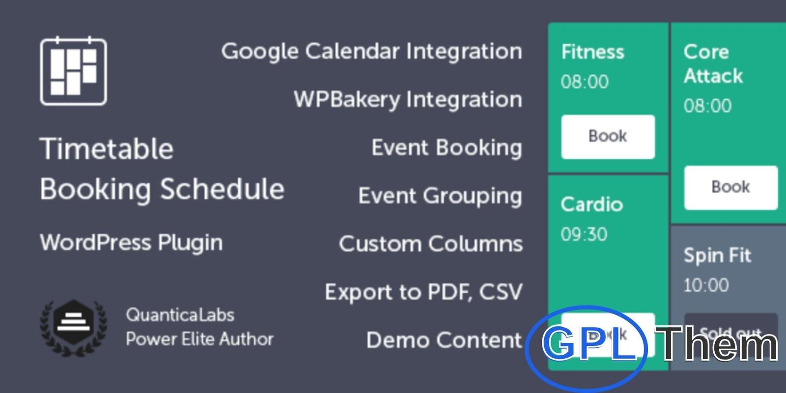 Timetable Booking Schedule for WordPress Timetable Booking Schedule for WordPress – Create Responsive Event Calendars Timetable Booking Schedule for WordPress is a powerful and responsive plugin that helps you design attractive, easy-to-manage schedules for any type of event or activity.