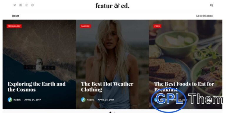 Theme Junkie – Featured WordPress Theme for Blogs, Magazines & News Sites Featured by Theme Junkie is a premium WordPress theme designed to create stunning online magazines, blogs, or news websites. It includes multiple pre-built layouts for featured pages, posts, and categories, giving you complete flexibility in design.