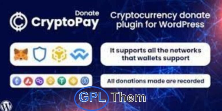 CryptoPay Donate – Cryptocurrency Donation Plugin for WordPress CryptoPay Donate makes it simple to accept cryptocurrency donations directly on your WordPress website. With this powerful plugin, you can easily set up a secure and user-friendly donation system that supports popular digital currencies like Bitcoin, Ethereum, and more.