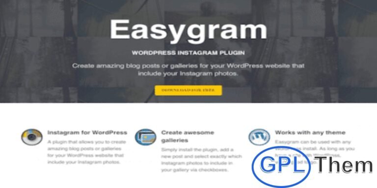 OboxThemes Easygram – Instagram Integration Plugin for WordPress OboxThemes Easygram is a powerful WordPress plugin that lets you create stunning blog posts and galleries featuring your Instagram photos. Easily showcase your social media content directly on your website to engage visitors and boost your online presence.
