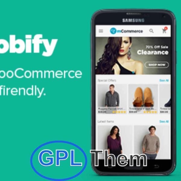 WooMobify – WooCommerce Mobile Theme Plugin WooMobify is a powerful WooCommerce mobile plugin that automatically detects visitors using mobile devices and switches your existing theme to a mobile-optimized, high-converting WooCommerce theme.