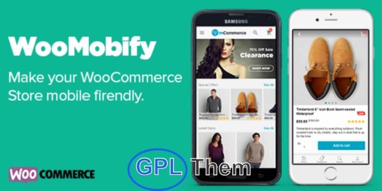 WooMobify – WooCommerce Mobile Theme Plugin WooMobify is a powerful WooCommerce mobile plugin that automatically detects visitors using mobile devices and switches your existing theme to a mobile-optimized, high-converting WooCommerce theme.