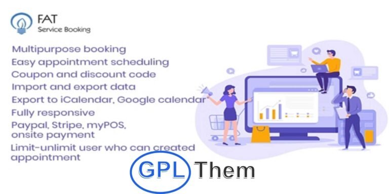 Fat Services Booking – Automated Service Scheduling Plugin for WordPress Fat Services Booking is a reliable WordPress plugin designed to automate your service booking and online scheduling process. It intelligently scans calendars to check availability and extracts free time slots for your customers to book with ease.